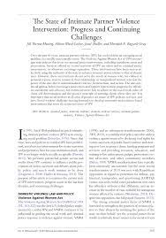 Violence against women act (vawa). Pdf The State Of Intimate Partner Violence Intervention Progress And Continuing Challenges
