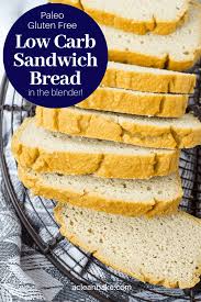 Looking for keto bread recipes? Low Carb Bread Gluten Free And Paleo Sandwich Bread Made In The Blender A Clean Bake