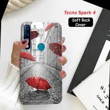 Rain Soft Case Cover for Tecno Spark 4 ...