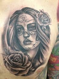 Top 10 Dia De Los Muertos Tattoos Inked Magazine Sugar Skull Tattoos Girl Tattoos Neck Tattoo