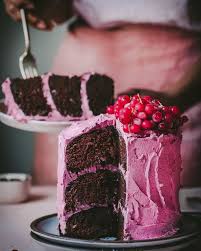 Vegan Chocolate Layer Cake With Hibiscus Frosting Rainbow Plant Life In 2020 Chocolate Layer Cake Vegan Chocolate Vegan Chocolate Cake