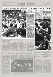 The forward's playing career ended more than 20 years ago, and he's since become a key part of tnt's basketball coverage, where he has no problem pontificating about the state of today's game. Celtics Beat Lakers And Win 15th N B A Title The New York Times