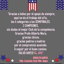 Veja o que rodolfo garcia (rodolfo357) descobriu no pinterest, a maior coleção de ideias do mundo. Balance Del Presidente Rodolfo Garcia Club Presidente Hayes Formativas Futsal Fifa Facebook