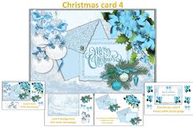 Card making with 6x6 paper pads: Christmas Card Making Kit Printable And With Free Clipart By The Paper Princess Thehungryjpeg Com