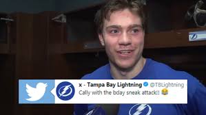 Brayden Point Had The Best Reaction To Birthday Prank His Teammates Pulled On Him Article Bardown