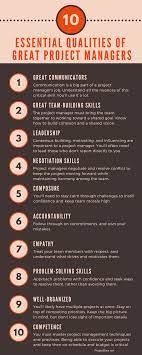 This is because if he has to explain the work and the project to the employees, how will he do if he will not possess great and fluent skills. 10 Essential Qualities Of Great Project Managers Project Bliss