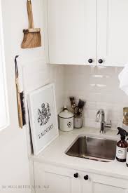 beautifully organized small laundry