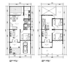 Denah rumah hook 1/2 lantai sederhana. 87 Contoh Desain Rumah 5 X 12 Terbaik