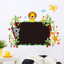 Fast shipping and orders $35+ ship free. Jungle Wild Animal Blackboard Wall Stickers For Kids Rooms Draw Nursery Chalk Board Home Decor Cartoon Wall Decals Wallpaper Art Wall Stickers Aliexpress