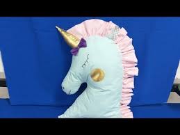 Unikorn Yastik Dikimi Unikorn Pillow Boynuzlu At Youtube Yastik Nevresim Kirlent