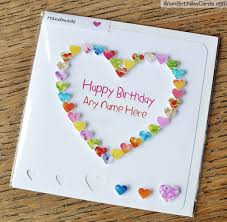 Beautiful Handmade Heart Birthday Card For Sister Creative Birthday Cards Happy Birthday Cards Cards Handmade
