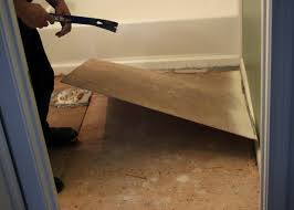 The surface is likely not even enough for the vinyl to lay waterproofing the subfloor is important to a vinyl installation, because without this protective. How To Remove A Tile Floor How Tos Diy
