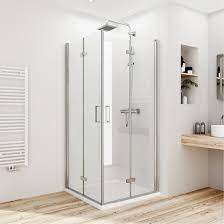Meykoers duschabtrennung 100x140cm faltwand für badewanne, duschwand badewannenaufsatz mit 6mm nano easy clean glas. Meykoers Duschkabine 100x100 Cm Eckeinstieg Kaufland De