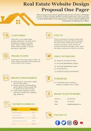 Graphic designer in sukoharjo, jawa tengah, indonesia. Real Estate Website Design Proposal One Pager Presentation Report Infographic Ppt Pdf Document Powerpoint Slides Diagrams Themes For Ppt Presentations Graphic Ideas