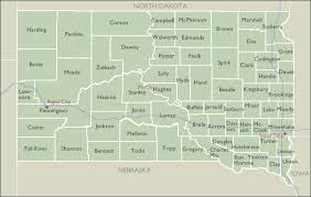 South dakotas 10 largest cities are sioux falls, rapid city, aberdeen, brookings, watertown, mitchell, yankton, pierre, huron and vermillion. County Maps Of South Dakota