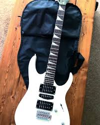 Black And White Electric Guitar Aesthetic Glarry 170 Type Electric Guitar With Electric Guitar Amplifier Sunset White Black Glarrymusic Electric Guitar Guitar Black Electric Guitar