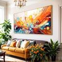 Amazon.com: Framed Wall Art Modern Artwork Fantasy Abstract Canvas ...