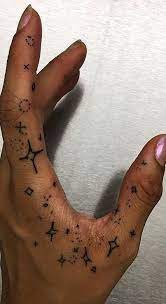 Stary Hand Tattoo Stick And Poke Aesthetic Tattoos Hand Tattoos Stick N Poke Tattoo