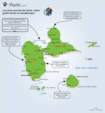 Vous planifiez de partir à la guadeloupe ? Cartes Touristiques Et Plans Guadeloupe Regions Points D Interets Et Distances