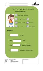 V materi bahasa jawa kelas 7 semester 2 1. Bahasa Jawa Perkenalan 1 Worksheet