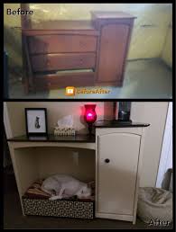 Alte Gebrochene Kinder Kommode In Ein Hundebett Mit Lagerung Gemacht Hunde Lustig Diy Dog Bed Diy Dog Stuff Dog Bed