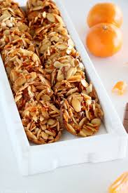 Chocolate Dipped Almond Florentines Del S Cooking Twist Recipe Almond Recipes Florentines Recipe Recipes