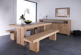 ethnicraft double dining table bench table salle a manger table a manger en chene salle a manger contemporaine