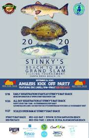 $2 off glasses of wine. Stinky S Beach To Bay Fishing Tournament Kickoff Party Red Fish Taco Sowal Com
