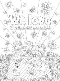 Living A Doll S Life Coloring Pages For Girls American Girl Doll Printables American Girl Doll
