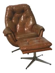 Gorgeous leather chairs and a half are bigger than normal chairs, designed for maximum comfort. 1960s Danish Tan Leather Lounge Chair And Ottoman 2 Pieces Chairish