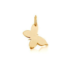 * diamond butterfly charm pendant. 14k Gold Butterfly Tag Tiny Tags