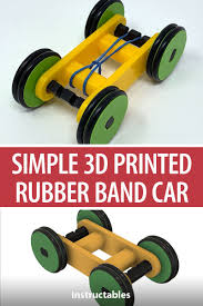 Rubber bands are a convenient and effective way to teach energy transformation, and this rubber band car makes that lesson a blast!a quick google once you know the basics of building a rubber band car, you can experiment with you own design and construction. Designing A Simple 3d Printed Rubber Band Car Using Autodesk Fusion 360 Rubber Band Car 3d Printing 3d Printer