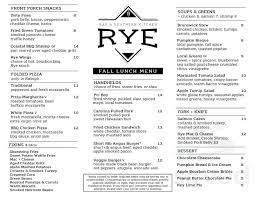 Our raleigh restaurant focuses on serving you food made with fresh, locally sourced ingredients. Rye Bar And Southern Kitchen Menu In Raleigh North Carolina Usa