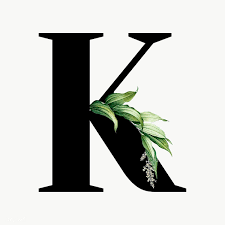 Botanical Capital Letter K Transparent Png Premium Image By Rawpixel Com Aum Kappy Kappy Manotang Lettering Alphabet Fonts Letter K Floral Poster