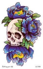 Get it as soon as wed, jun 23. Flower Skull Temporary Tattoo