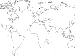 Although, there are also some free world map templates you might get if you're lucky enough to find it. World Map Clipart Line Drawing World Map No Labels Black And White Transparent Cartoon Jing Fm