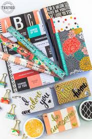 Diy College School Supplies Gift Basket Tatertots And Jello College School Supplies School Supplies Diy Binders School Supplies Diy Notebook