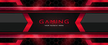 Gaming banner background no text. Futuristic Blue And Black Abstract Gaming Banner Design With Metal Technology Concept Vector Illustration Can Use For Business Corporate Promotion Game Header Social Media Live Streaming Wallpaper Wall Mural Majri