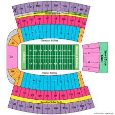 Clemson Memorial Stadium Seating Chart