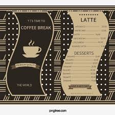 مقهى القائمة القائمة مقهى تصميم القائمة Png وملف Psd للتحميل مجانا Cafe Menu Menu Design Coffee Shop