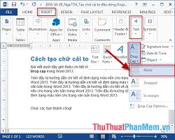Enter up to 15 letters, use ? Create Drop Cap Big Letters In Word