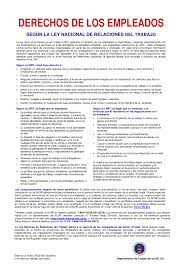 Trs is available in all 50 states, the district of. Free Federal Nlra Employee Rights Spanish Labor Law Poster 2021