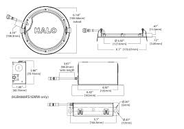 Wire traps to simplify feed through wiring. Halo Recessed Hlb6099fs1emwr 6 Round Led Lens Downlight With Remote Driver Junction Box 900 Lumens 90 Cri Field Selectable 2700 5000k 120v Le Te Phase Cut 5 Dimming Matte White Flange Finish