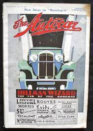 Autocar 1931 Cover Vintage Racing Poster Racing Posters Vintage Advertisements