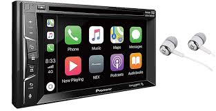 Pioneer Multimedia Double Din In Dash 6 2 Wvga Display Dvd Receiver Apple Carplay Built In Bluetooth Siriusxm Ready Appradio Mo Apple Car Play Carplay Earbuds