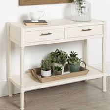 Caspian Nightstand 3 Drawer End Table In 2020 Wood Console Wooden Console Table Wood Console Table
