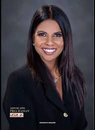 December Cover Feature: Advocate Pria Hassan.read all about her illustrious  career. @topfans