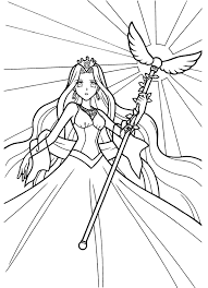 Cute anime princesses coloring pages. Drawing Long Hair Anime Princess Drawing