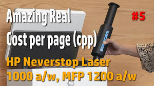 However, its color printing costs were the highest of any model we tested, clocking in at about $0.11 per page or $56.09 per ream. Hp Neverstop Laser 1000 Mfp 1200 Real Cost Per Page Cpp Youtube
