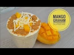 Mango Graham Shake Mango Graham Smoothie Mango Graham Float Ice Cream Easy Dessert Youtube Mango Graham Mango Graham Float Mango Smoothie Recipes